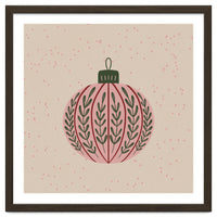 Christmas globe with branches