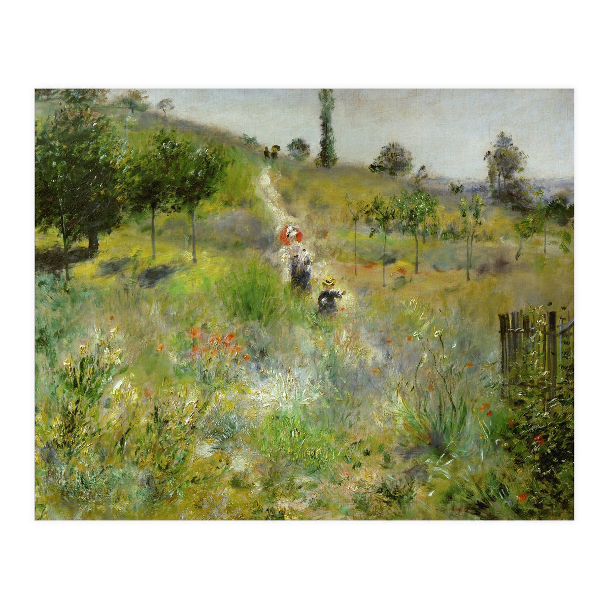 Chemin montant dans les hautes herbes. Oil on canvas (around 1875) 60 x 74 cm R. F. 2581. (Print Only)