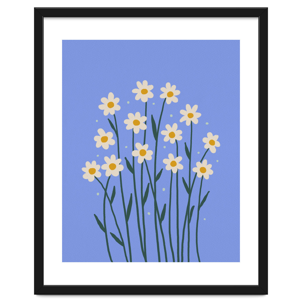 Simple Daisies - periwinkle