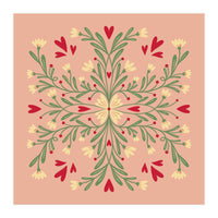 Flowers And Hearts  (Print Only)