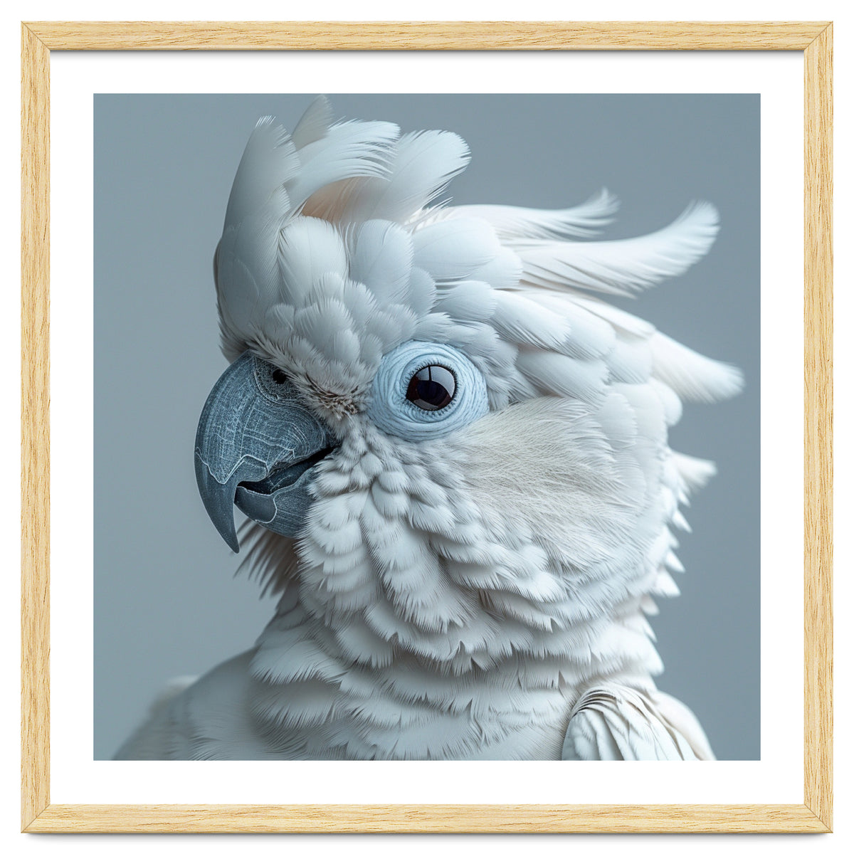 White Cockatoo Bird Portrait Close Up