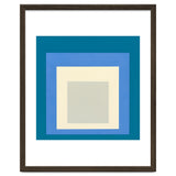 JOSEF ALBERS - HOMAGE TO THE SQUARE: BLUE WHITE GREY thumbnail