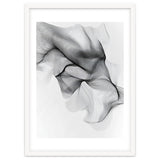 Abstract Black And White Flowing Lines Forming Organic Shapes And Forms thumbnail