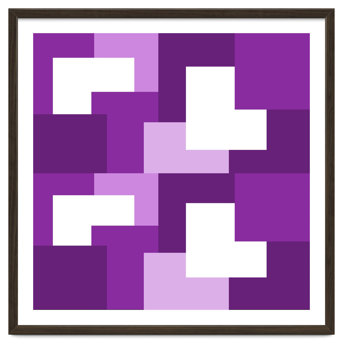 Purple Abstract Square Tiles