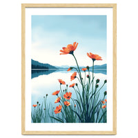 Flower And Lake