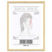 Receipt Art David Bowie