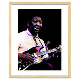 Muddy Waters American Blues Singer Legend Colorful Art thumbnail