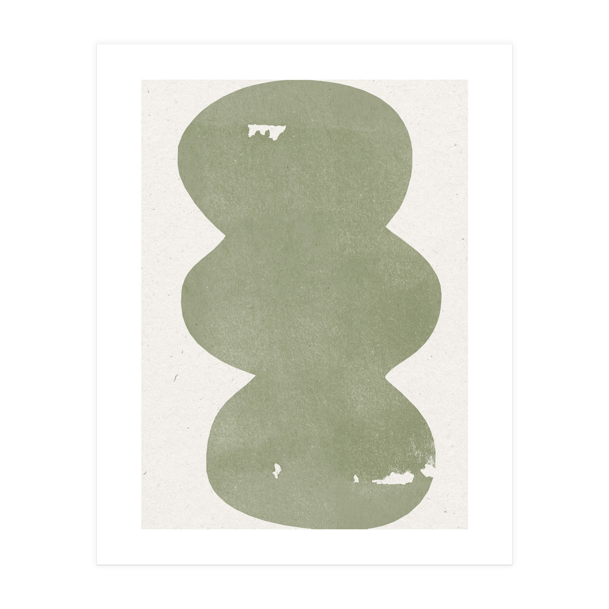 GREEN WATERCOLOR SHAPES NO.2 (Print Only)