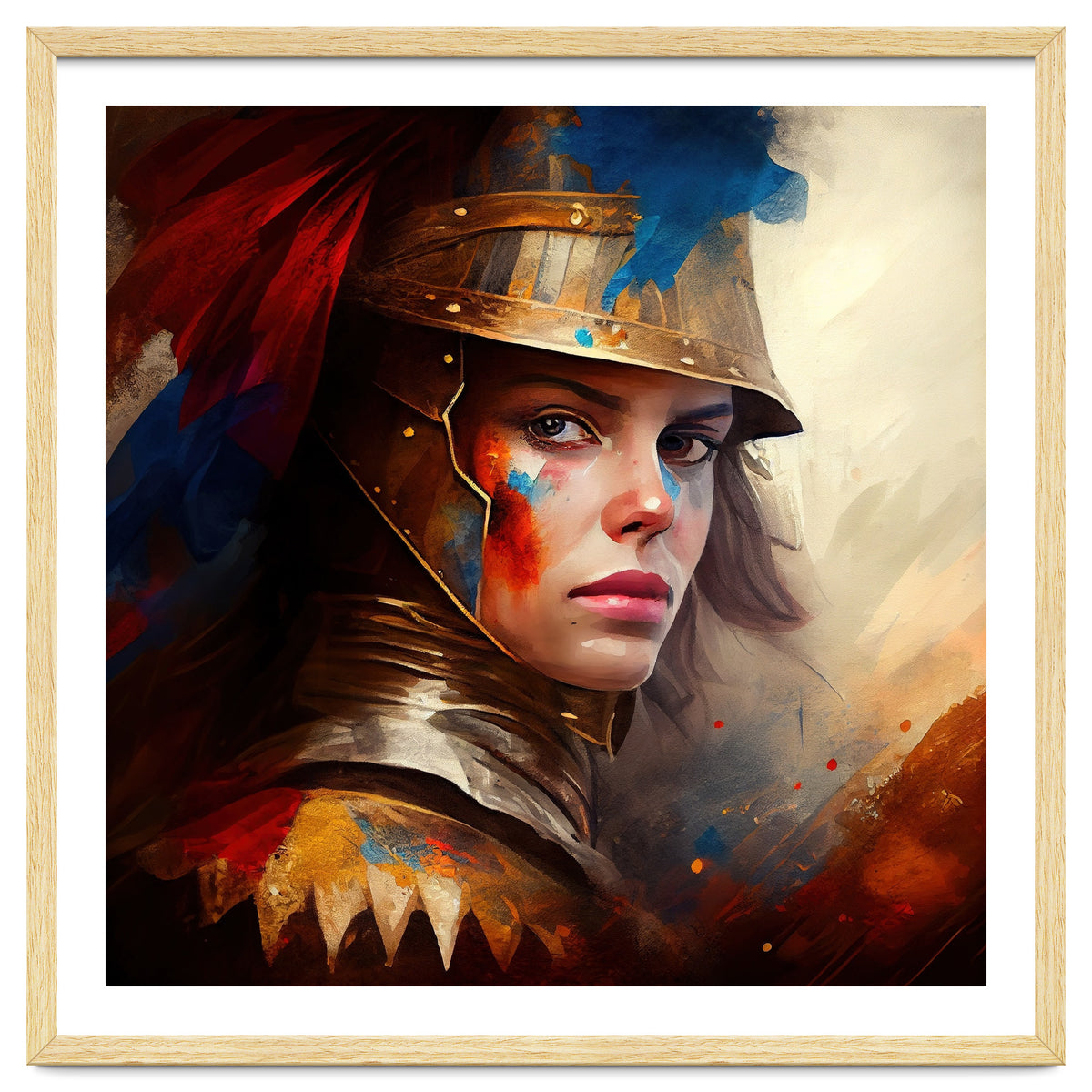 Powerful Medieval Warrior Woman #4