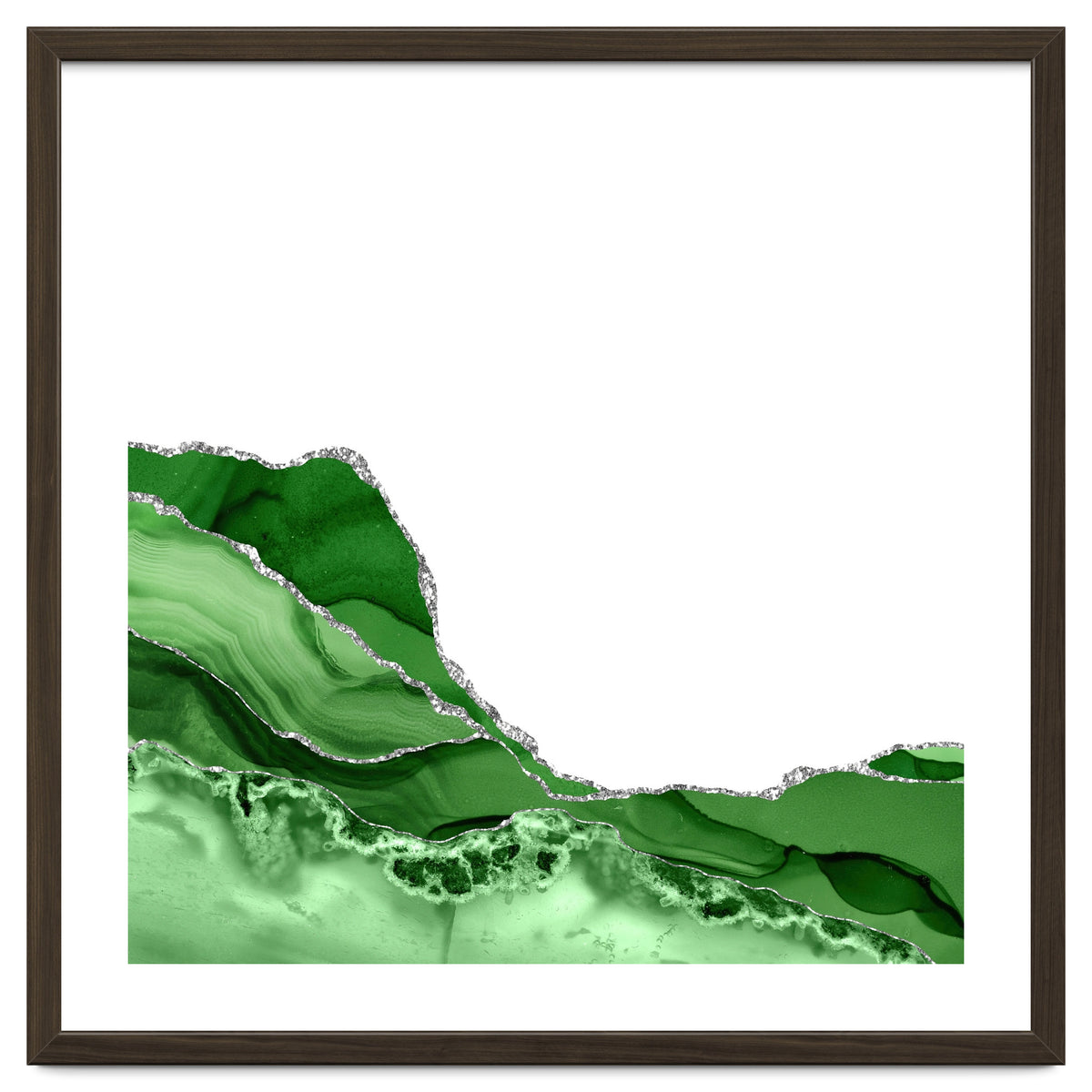Green & Silver Agate Texture 05