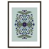 Flowers And Bows Blue And Green thumbnail