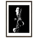 Stan Getz American Jazz Saxophonist in Grayscale thumbnail