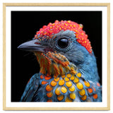 Close Up Of Colorful Bird With Water Droplets thumbnail