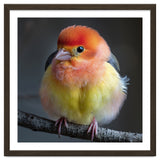 Beautiful Bird With Vibrant Orange And Yellow Plumage thumbnail