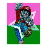 Mario Bross Typo Style Cartoon Pop Art (Print Only) thumbnail