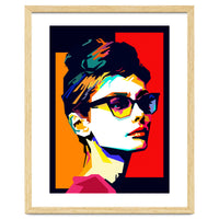 Audrey Hepburn Hollywood Star Pop Art WPAP