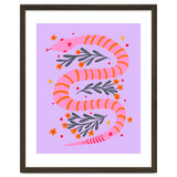 Modern snake - pink and orange thumbnail