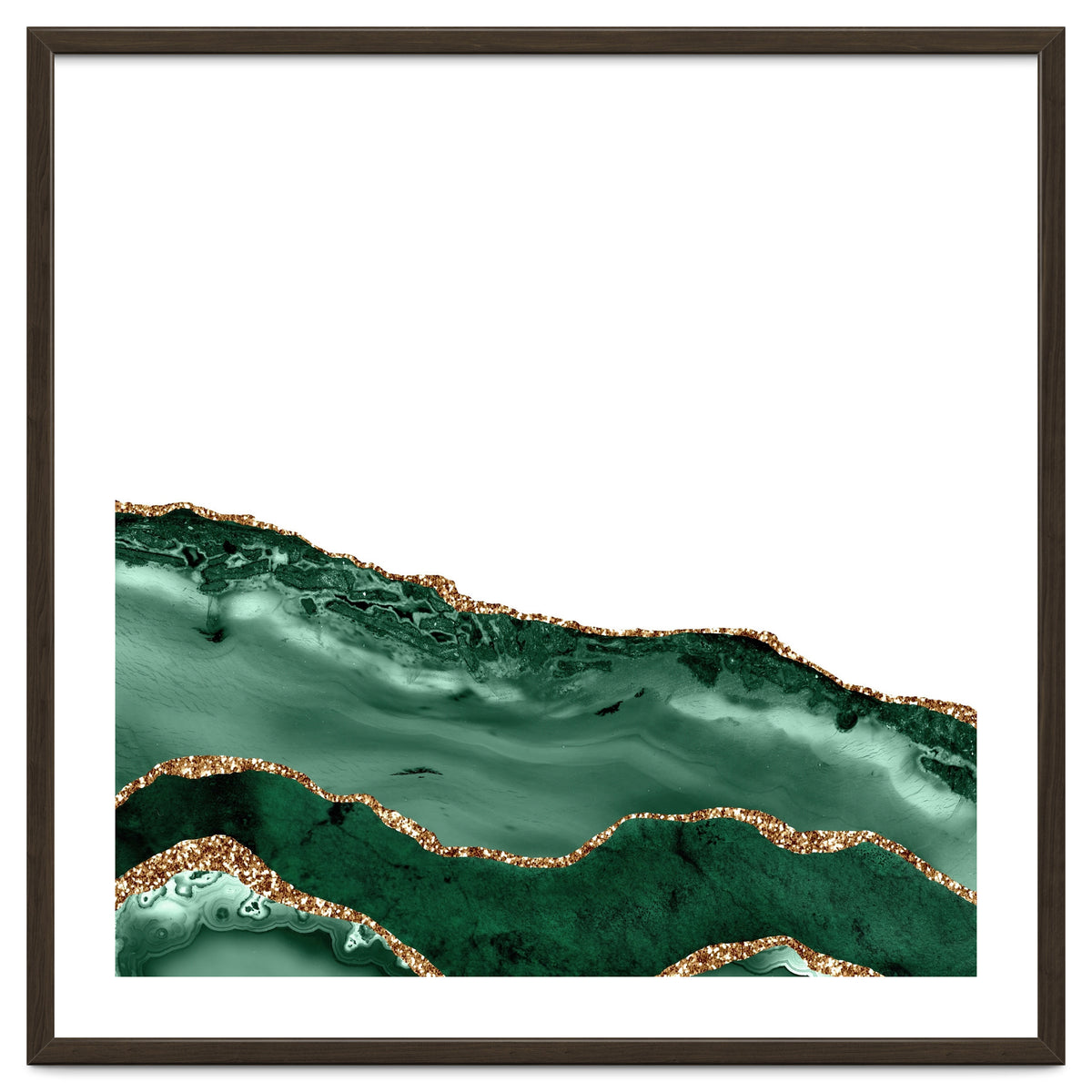 Emerald & Gold Agate Texture 08