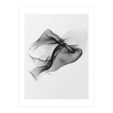 Abstract Black Flowing Fabric Wave (Print Only) thumbnail