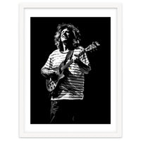 Pat Metheny American Jazz Guitarist Legend in Monochrome