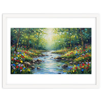 Sunlit Forest Stream