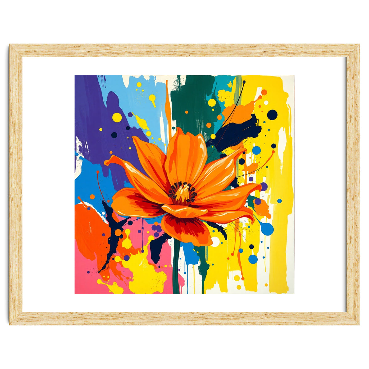 Modern Vibrant Flower