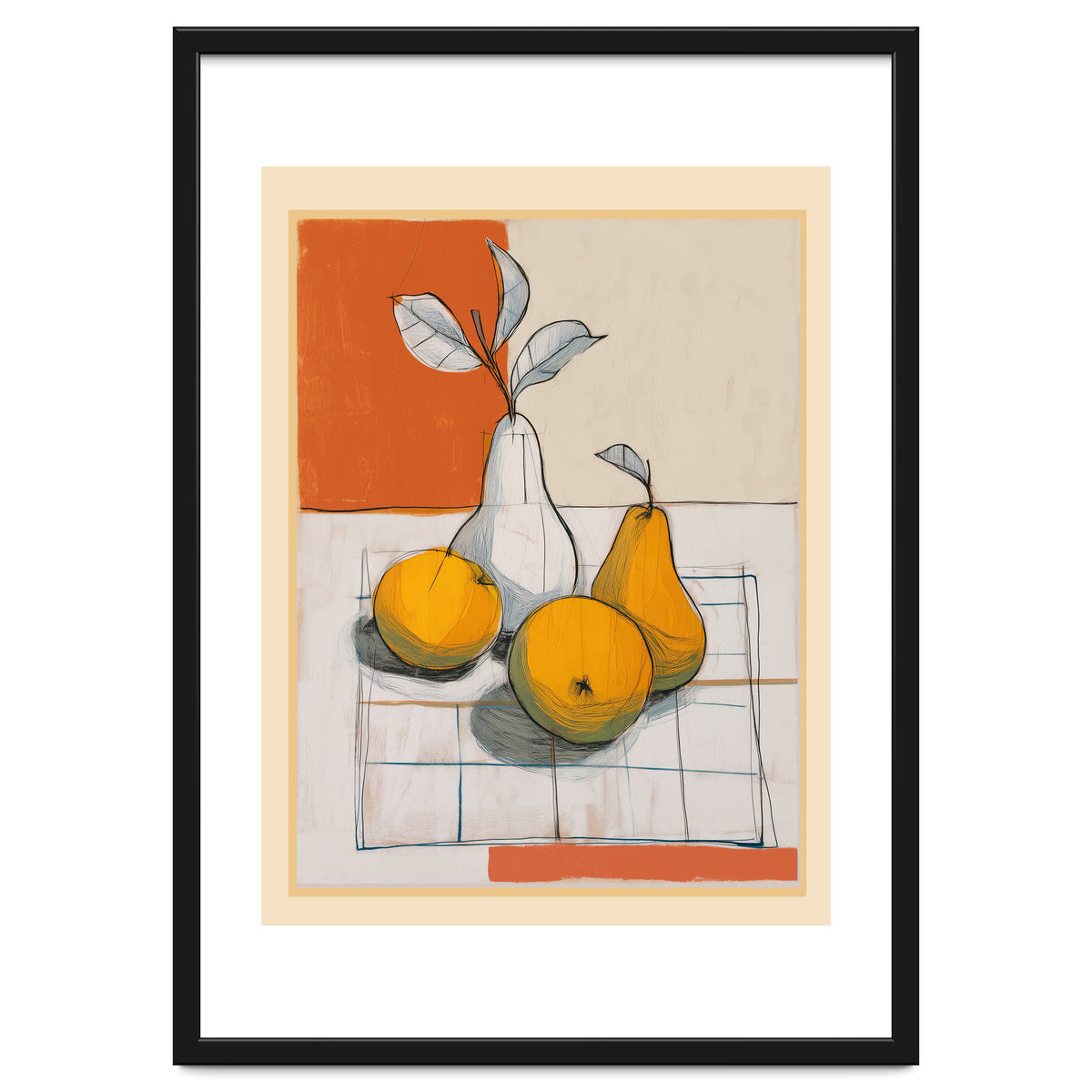 Modern Pear Still Life