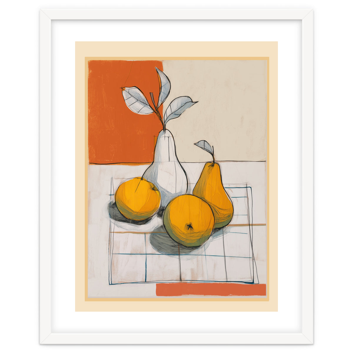 Modern Pear Still Life