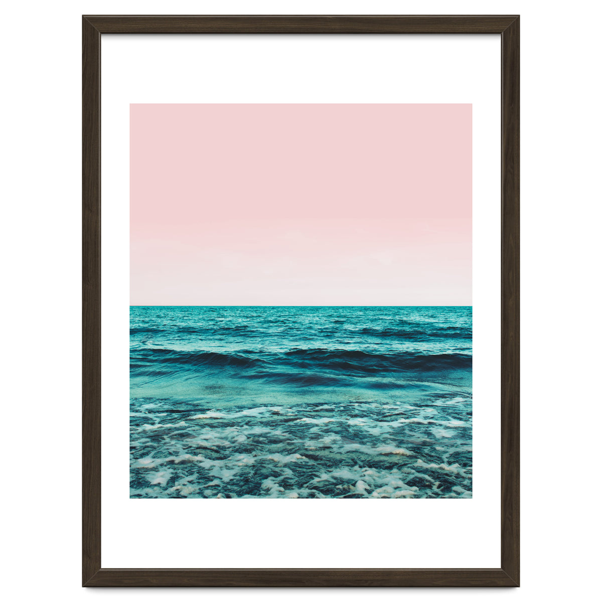 Ocean Love | Sea Beach Sand Waves Photography | Blush Nature Scenic Travel Island Digital