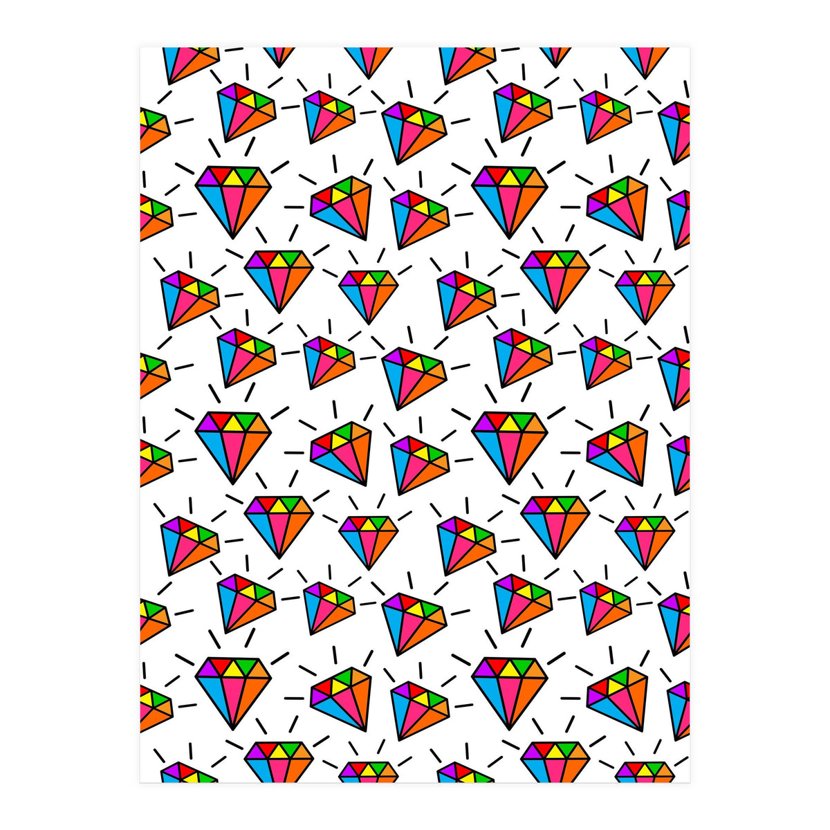 Cute diamonds pattern  (Print Only)