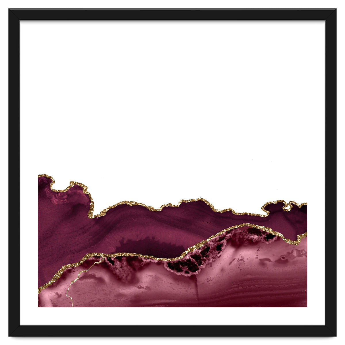 Burgundy & Gold Agate Texture 30