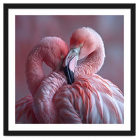 Cute Two Pink Flamingos