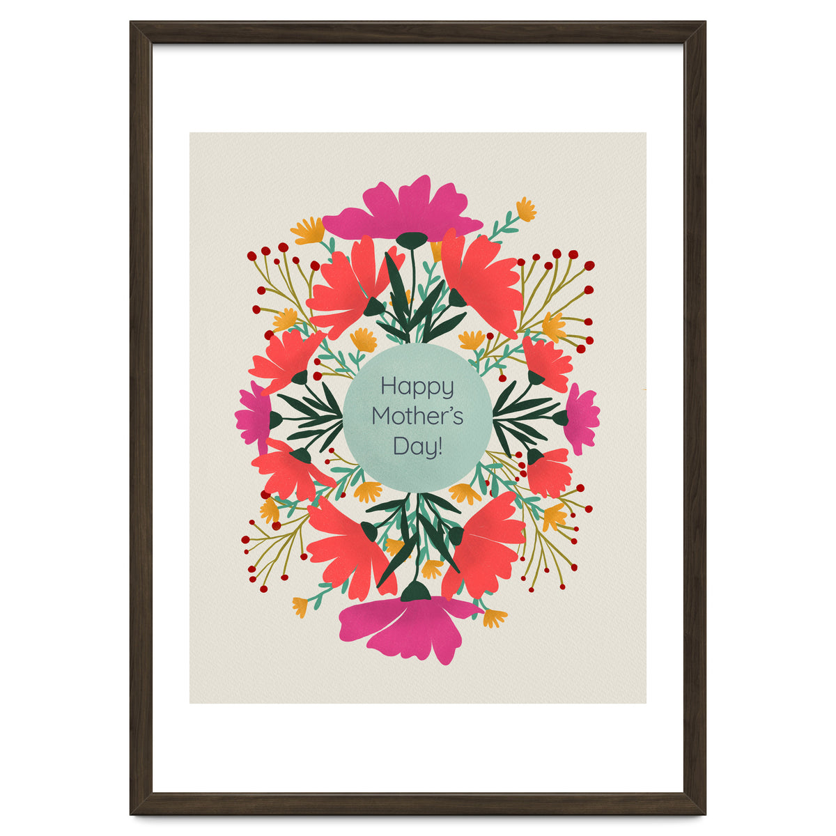 Happy mother's day floral design