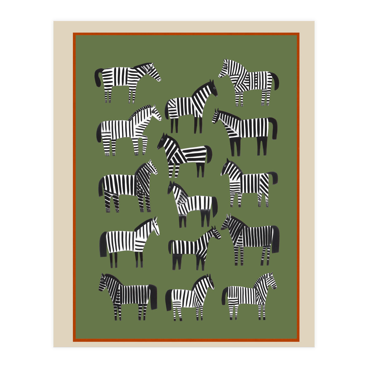Striped Horses (Print Only)