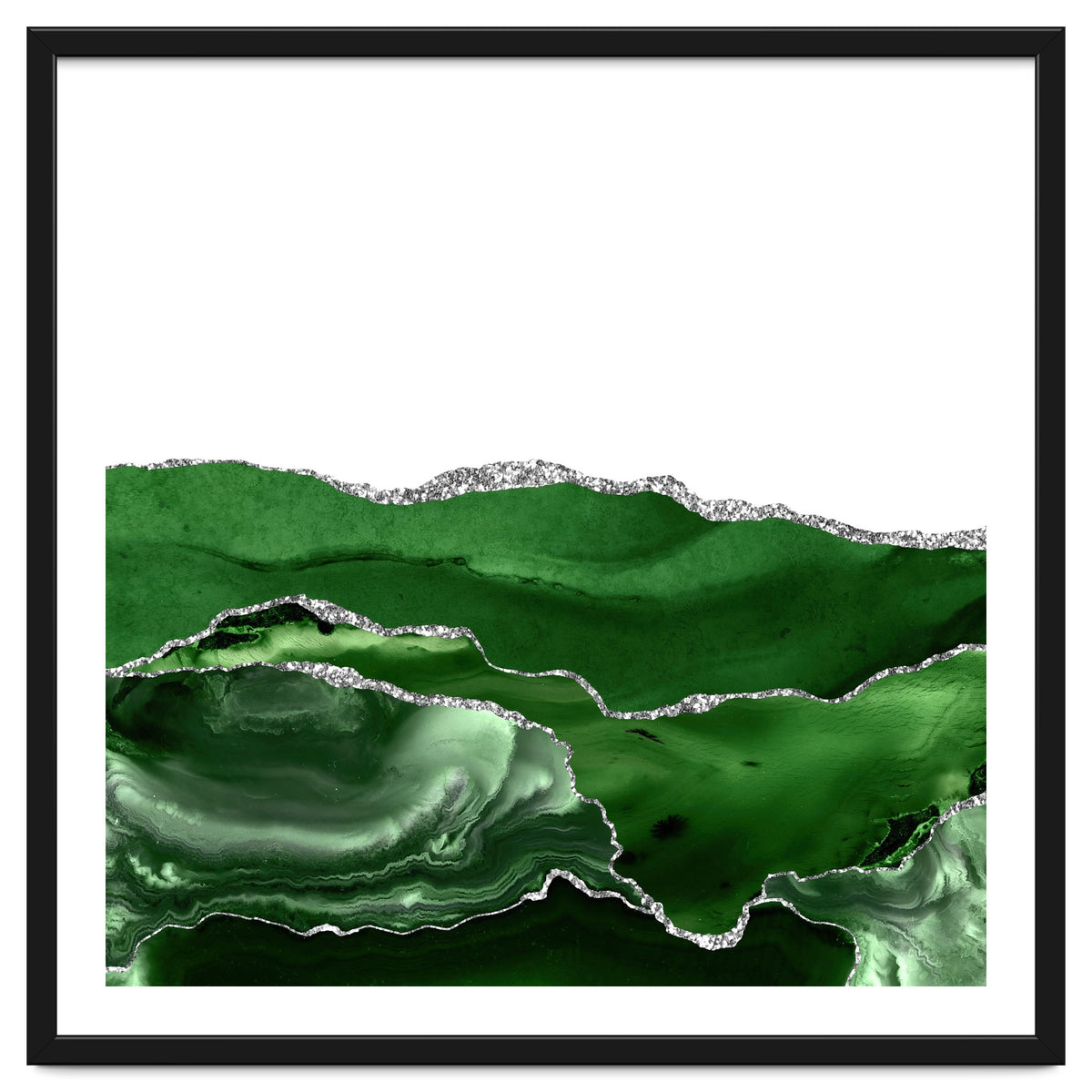 Green & Silver Agate Texture 07
