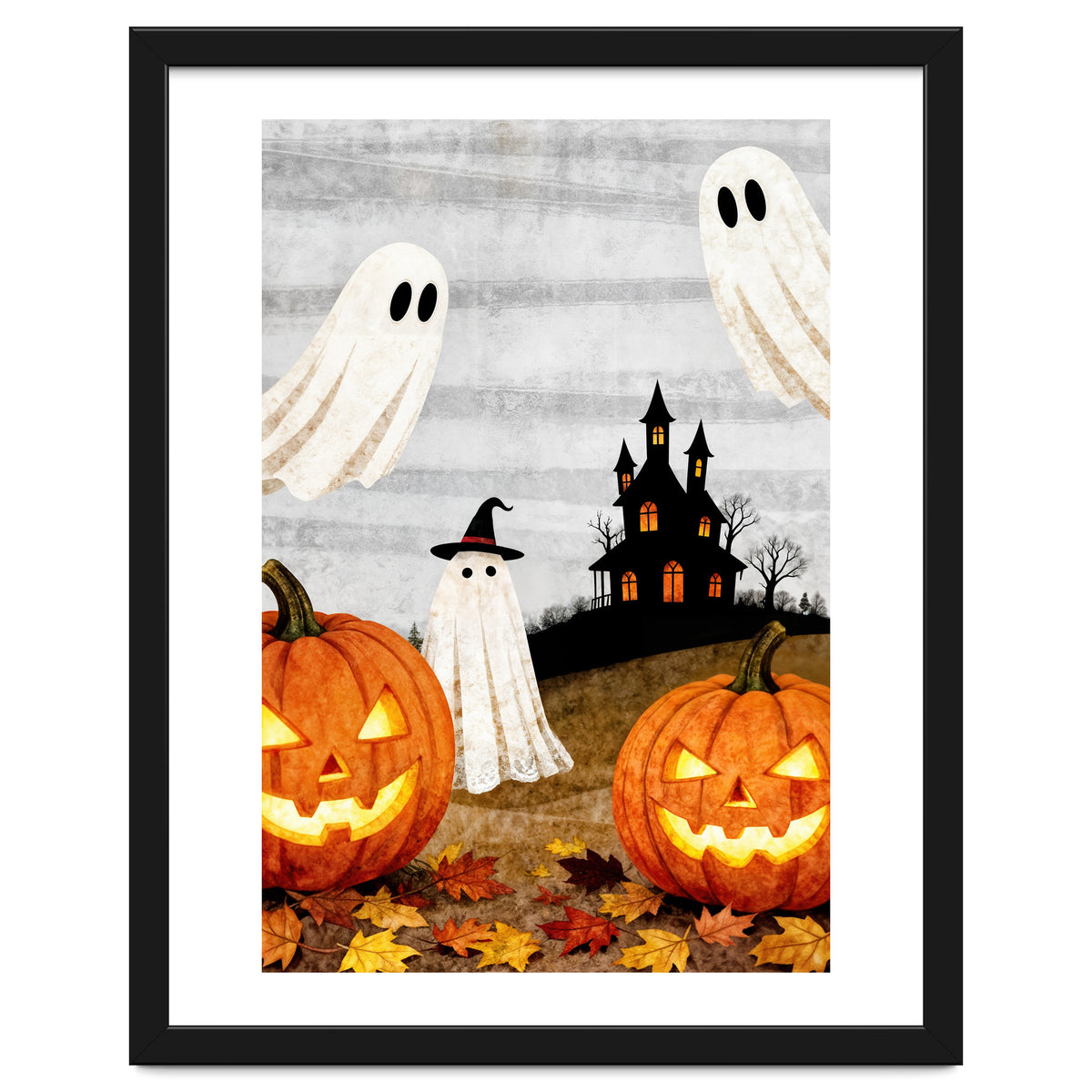 Spooky Halloween Ghost Pumpkin