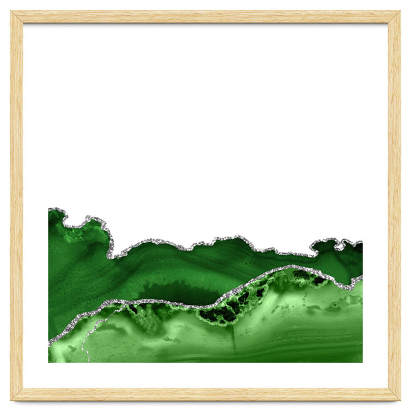 Green & Silver Agate Texture 12