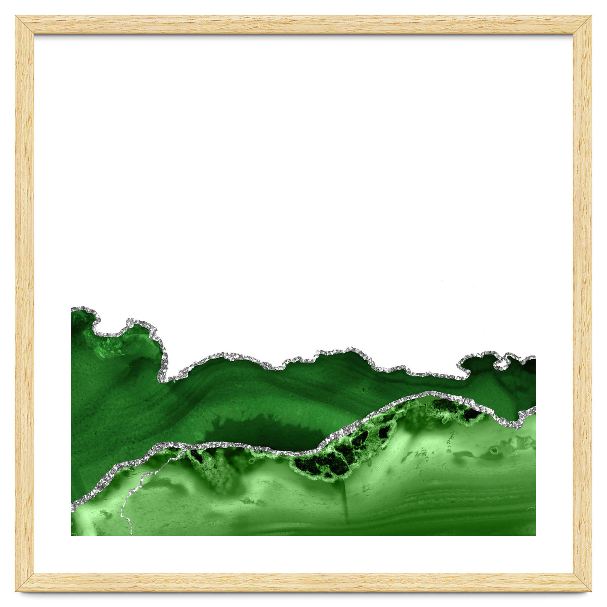 Green & Silver Agate Texture 12