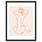 Femina, Abstract Minimal Woman Line Art Sketch, Drawing Feminine Empower Express thumbnail