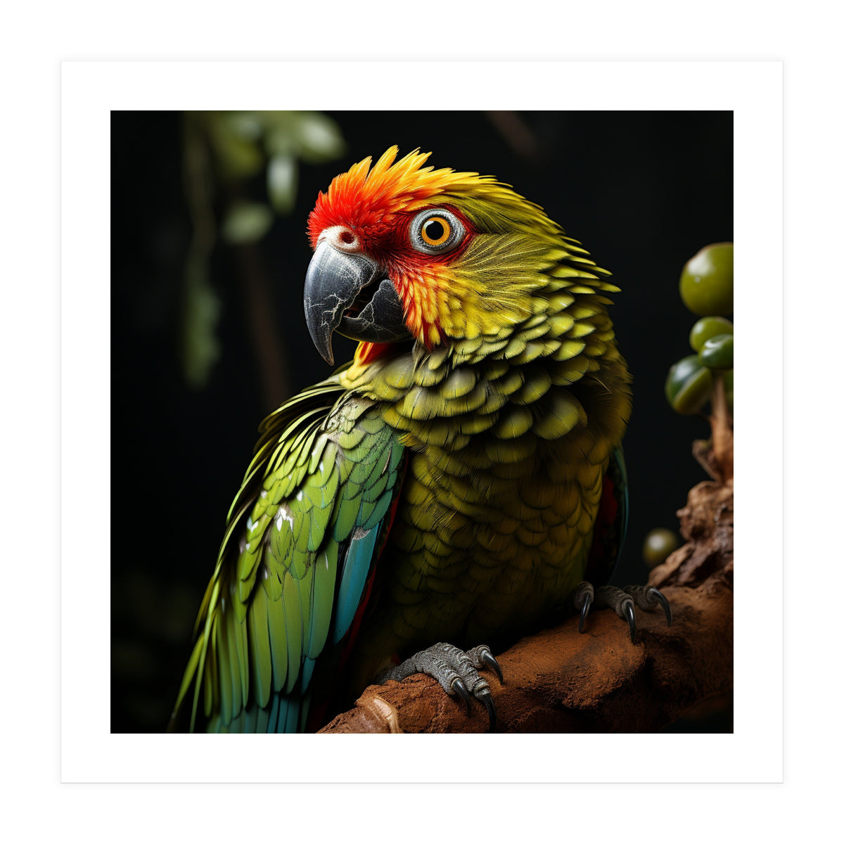 Vibrant Macaw Parrot  (Print Only)