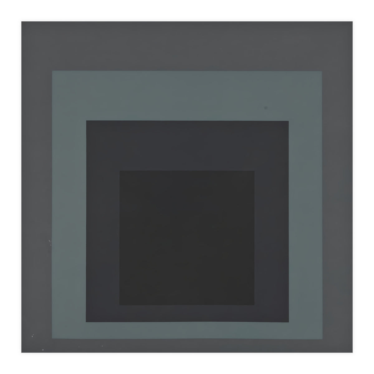JOSEF ALBERS - HOMAGE TO THE SQUARE BLACK GREY (Print Only)
