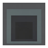 JOSEF ALBERS - HOMAGE TO THE SQUARE BLACK GREY (Print Only)