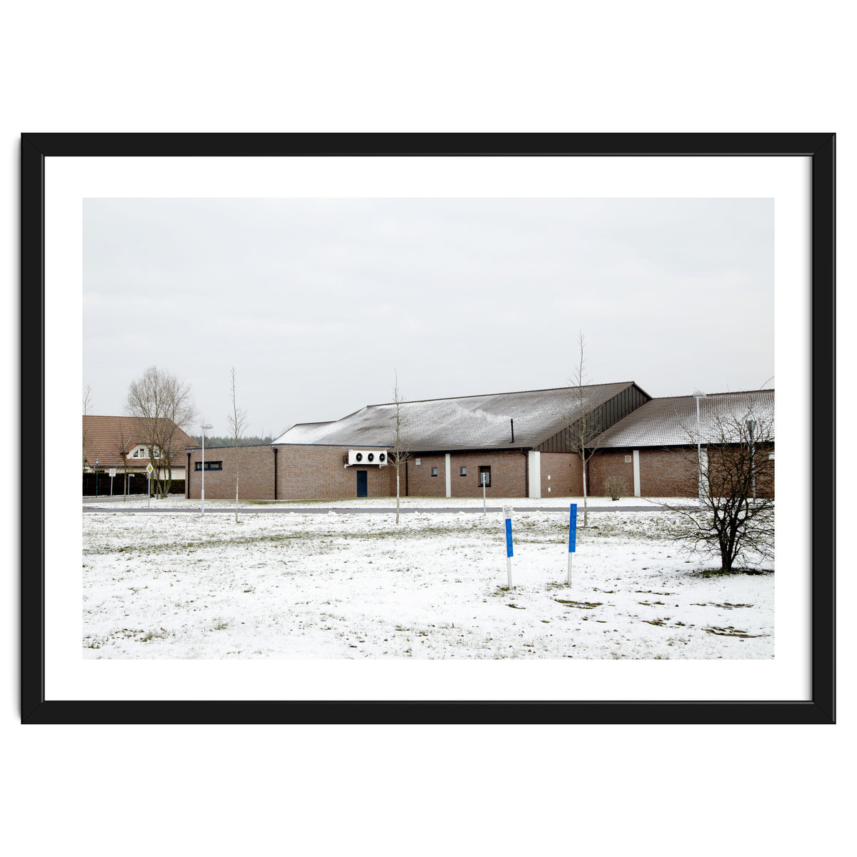 Snow covered  supermarket