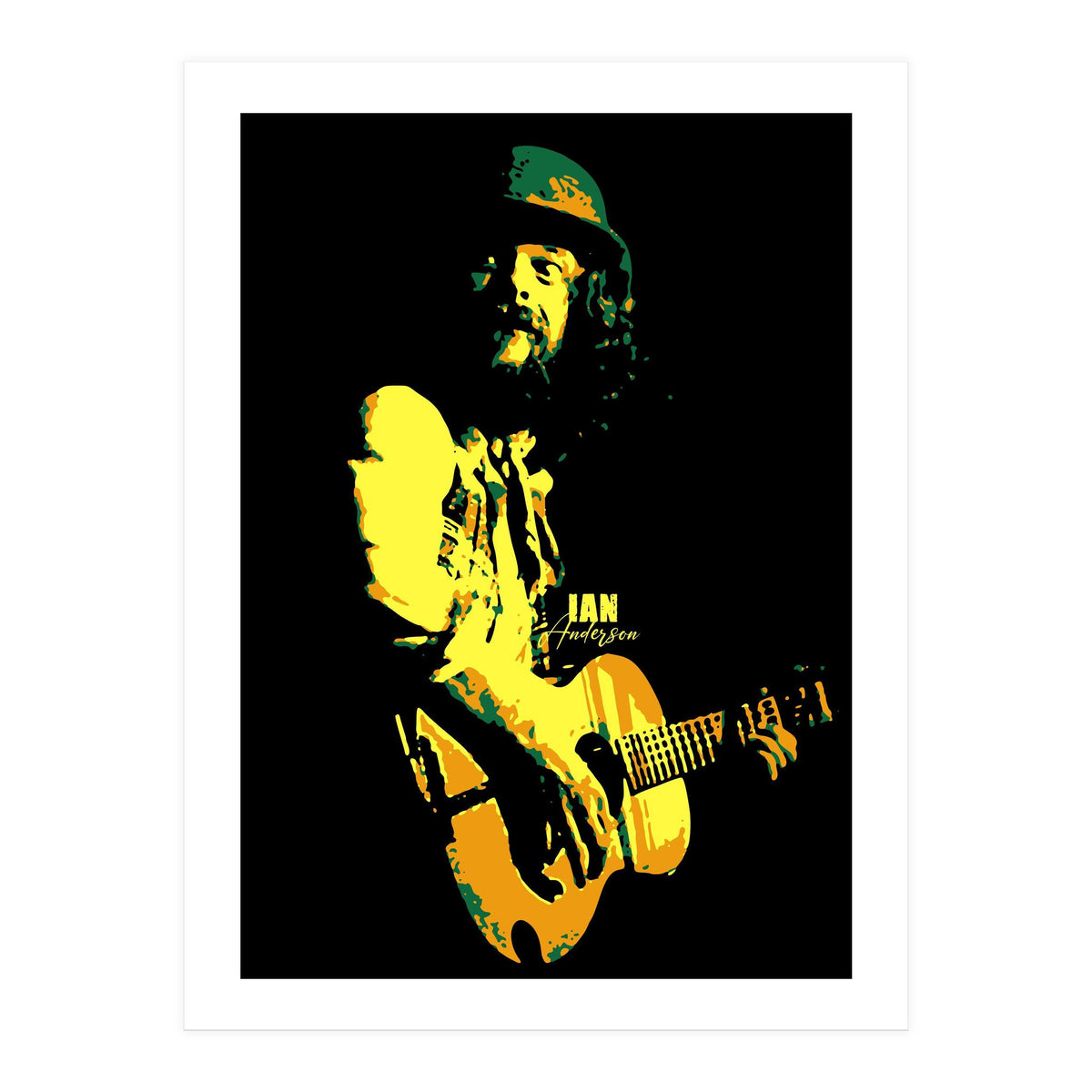 Ian Anderson Rock Music Legend (Print Only)