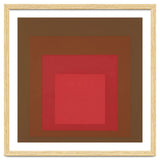 JOSEF ALBERS - HOMAGE TO THE SQUARE, RED, BROWN thumbnail
