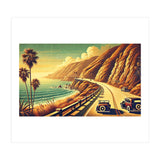 Vintage Coastal Road Journey Poster (Print Only) thumbnail