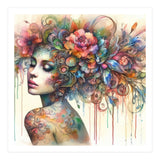Dreamer with Floral Crown (Print Only) thumbnail