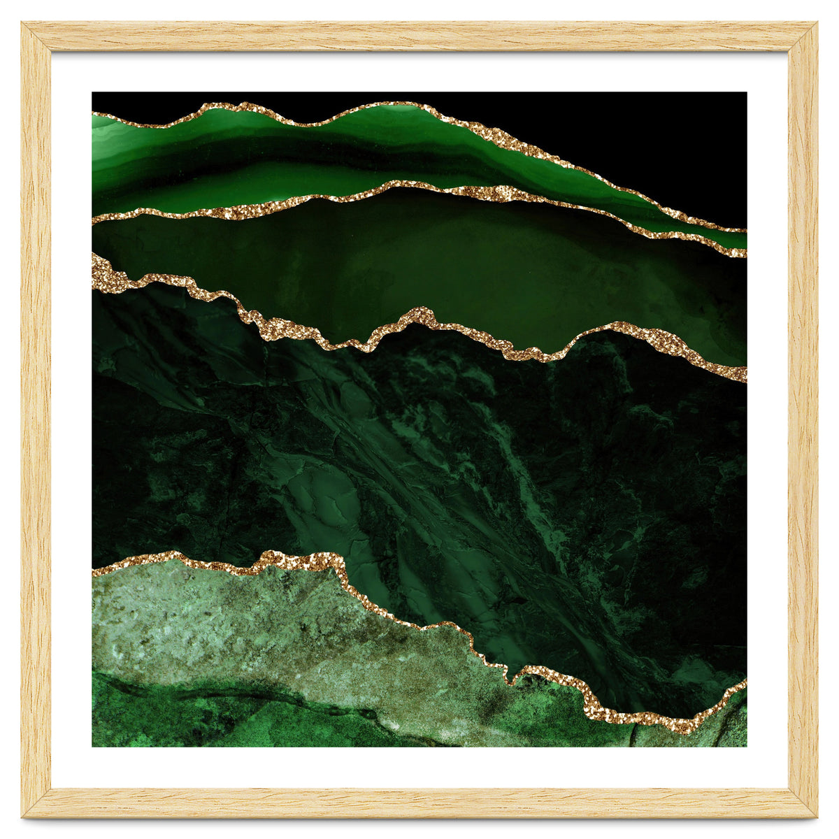 Green & Gold Agate Texture 02