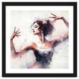 Elegant Ballet Dancer Portrait In Motion thumbnail