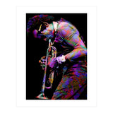 Miles Davis American Jazz Trumpeter Legend Colorful Art (Print Only) thumbnail